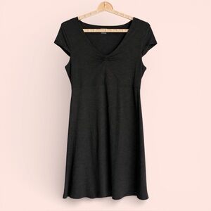 Toad & Co Rosemarie Dress Sz L Organic Cotton Tencel Stretch Hike Camp EUC